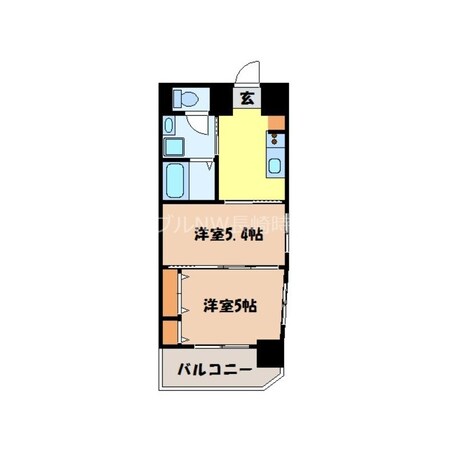 スカイコート西山の物件間取画像